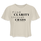 grind society • clarity crop t-shirt - dust