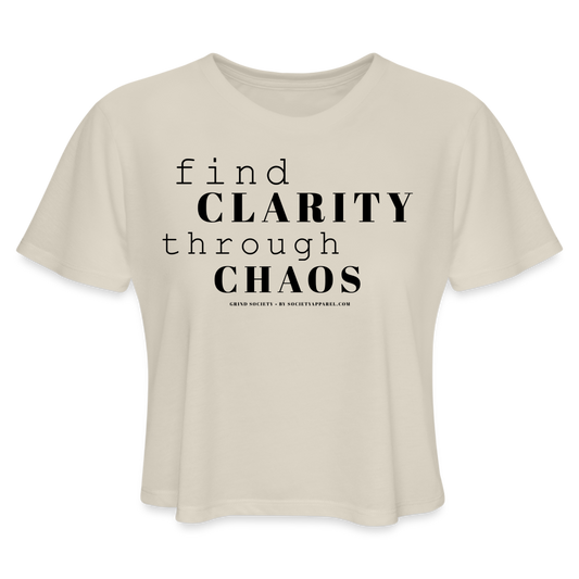 grind society • clarity crop t-shirt - dust