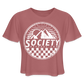 society apparel essentials • crop mountain shirt - mauve