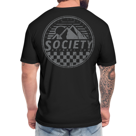 society apparel essentials • checkers - black