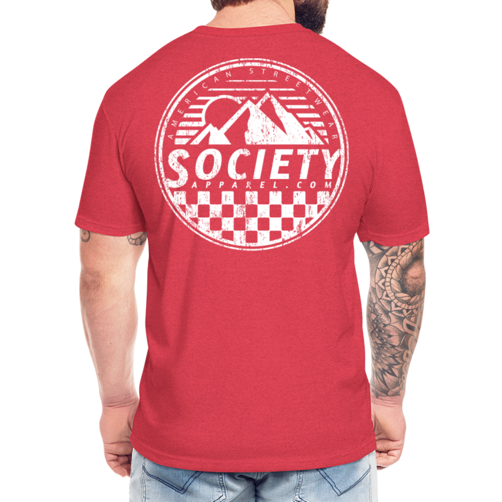 society apparel essentials • streetwear in the hills - heather red