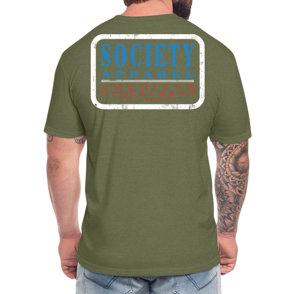 society apparel essentials - american streetwear - heather military green