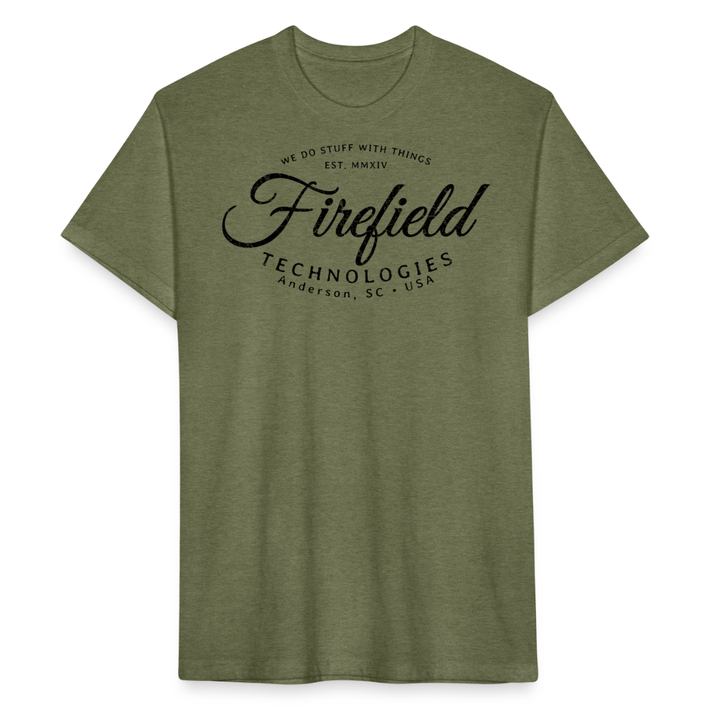 Firefield Technologies • We Do Stuff (black) - heather military green