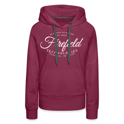 Firefield Technology • We Do Stuff Women's Hoodie - burgundy