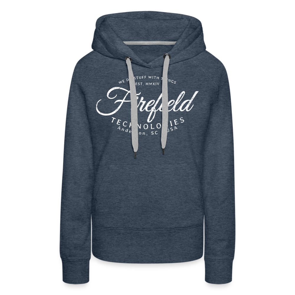 Firefield Technology • We Do Stuff Women's Hoodie - heather denim