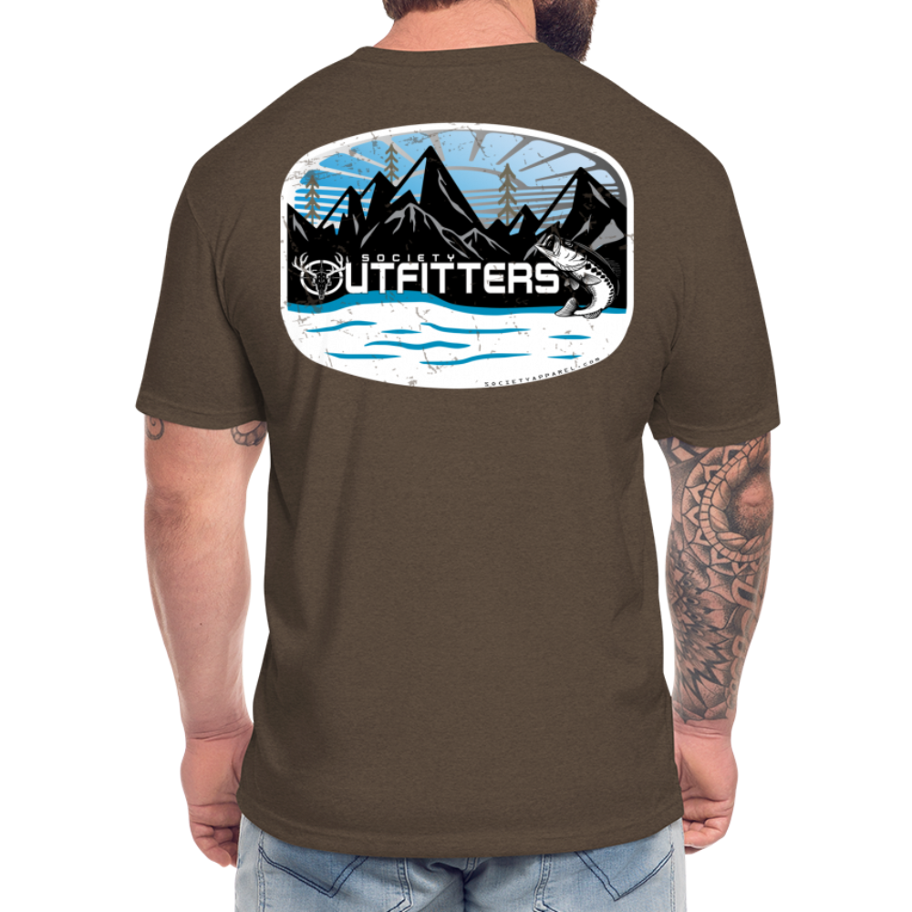 society outfitters • rivers & streams t-shirt - heather espresso