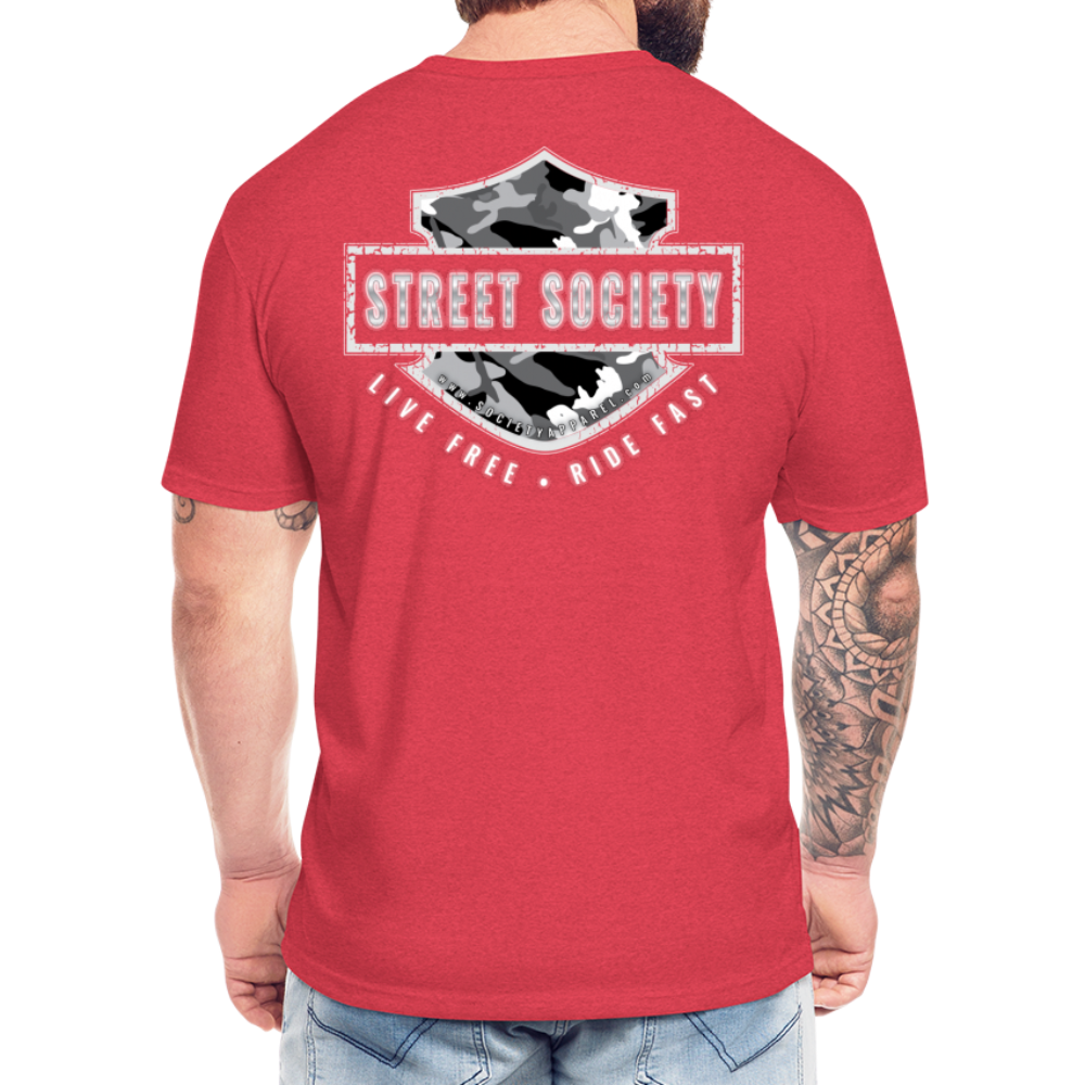 street society • urban camo bar & shield - heather red